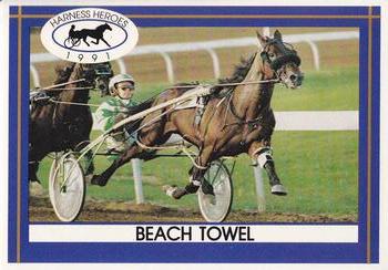 1991 Harness Heroes #3 Beach Towel Front